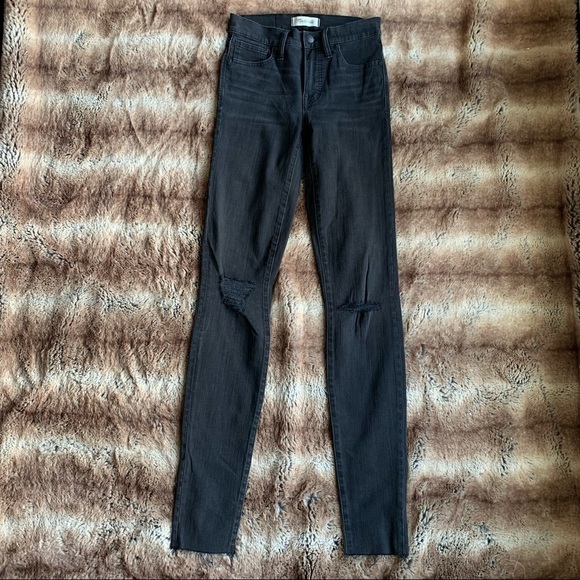 Madewell Taller 9" Mid-Rise Skinny Jeans Black Sea - Picture 2 of 12